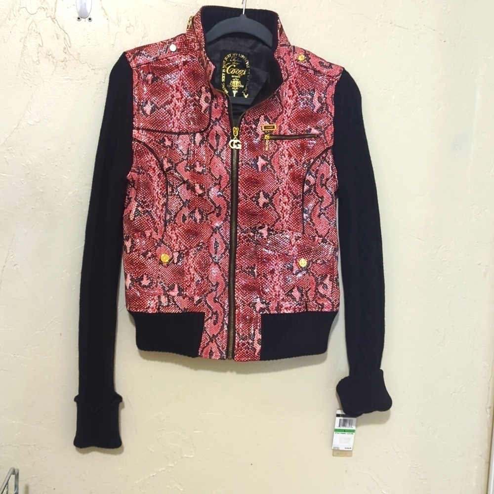 Nwt 1990's Vintage Red Snakeskin Coogi Jacket Nwt!